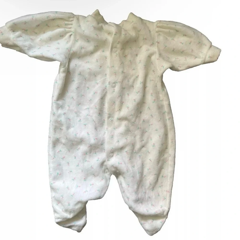 Vintage Mother Care Footie Pajamas Size 0-3 Months - Picture 3 of 5